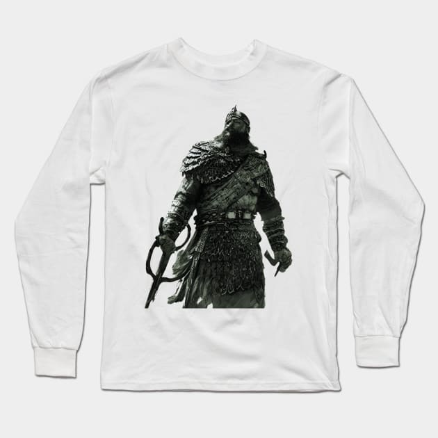 Viking Warrior Goes to War Long Sleeve T-Shirt by DesignsbyZazz